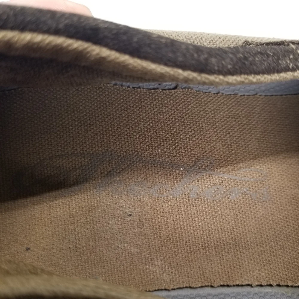 Sketchers Mens Size 10.5 Tan/Brown Textile Canvas Upper Loafer Lace Up Slip On